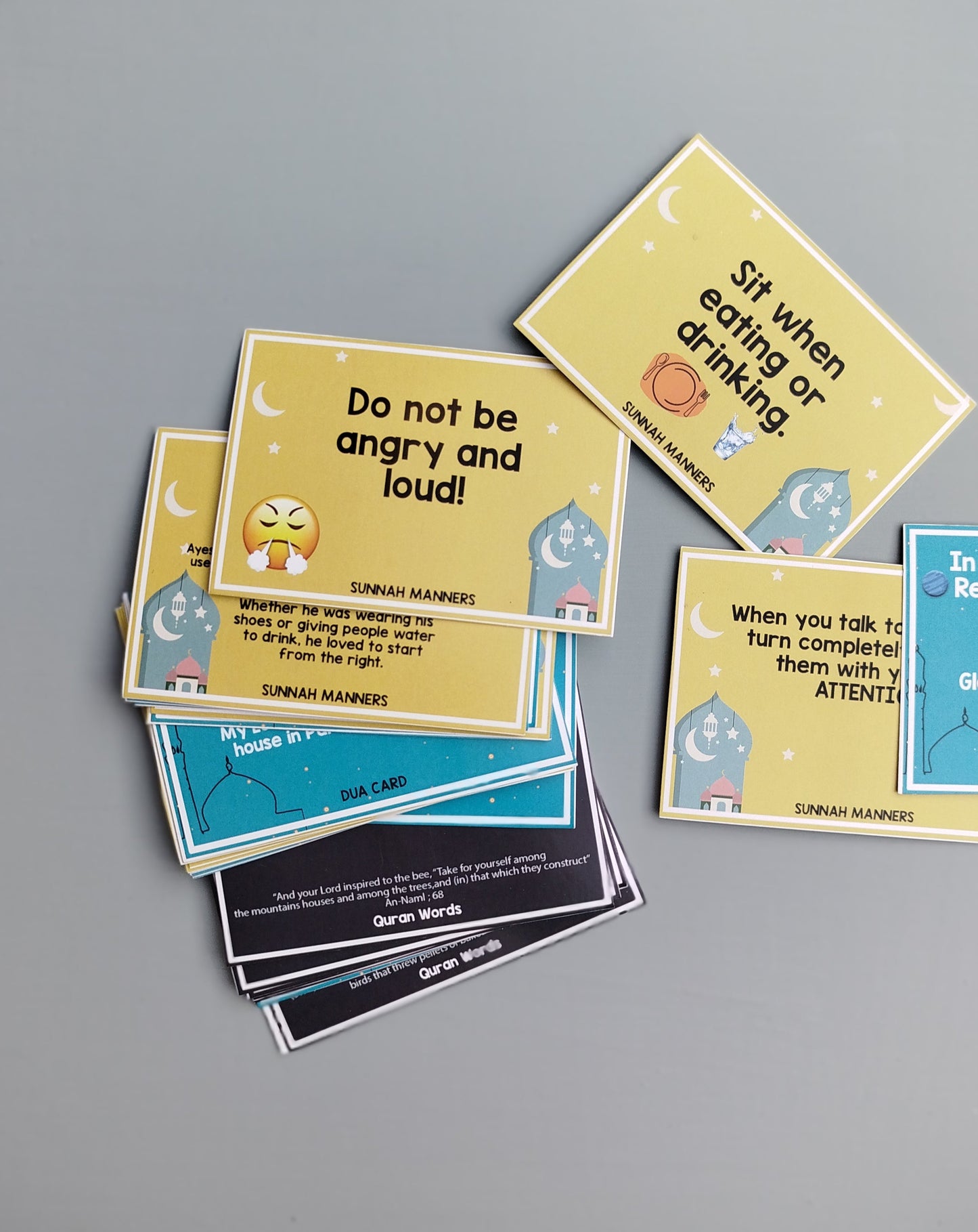 30 Day Ramadan Sunnah, Dua, and Quran Words Cards