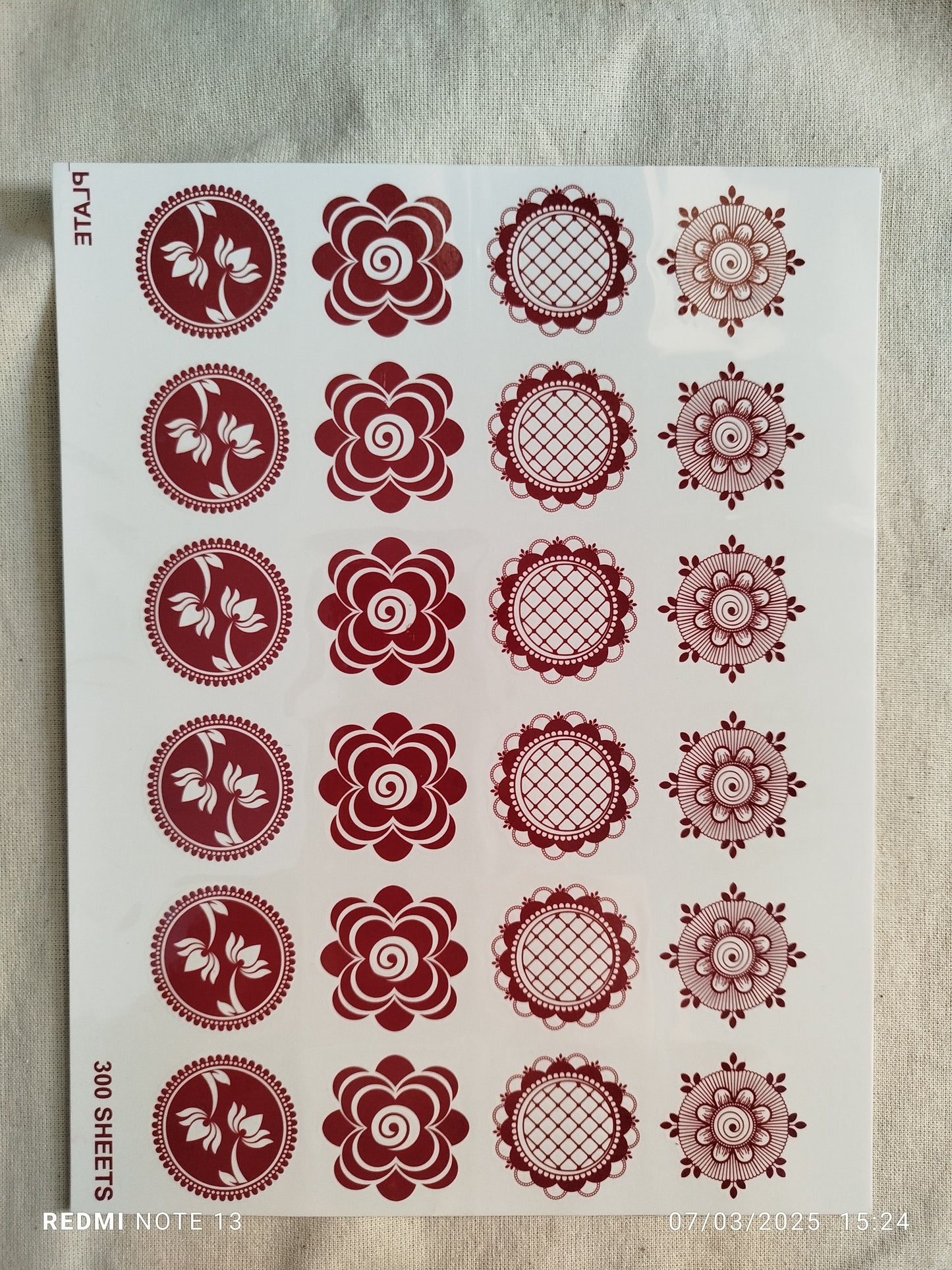 Mehndi (henna)Stickers