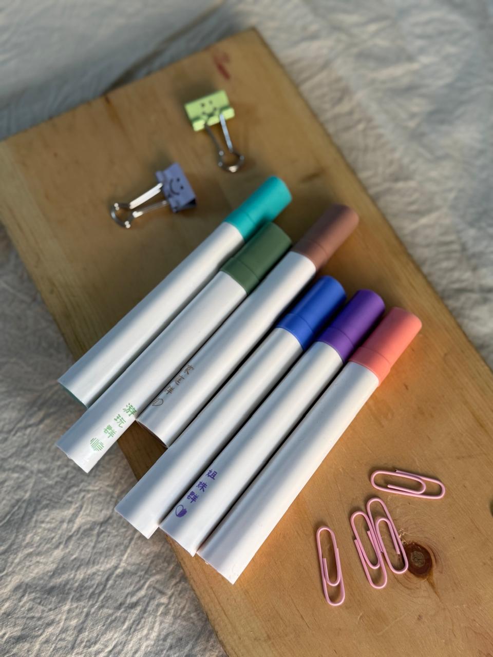 Pastel Highlighter Set-Pack of 6 Soft Hues