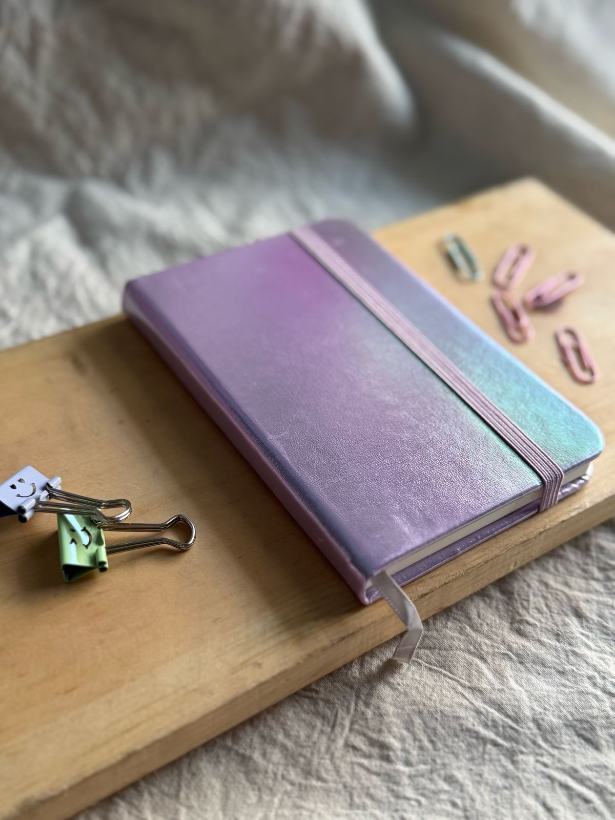 Shiny Holographic Diary – A6-Sized Sparkle