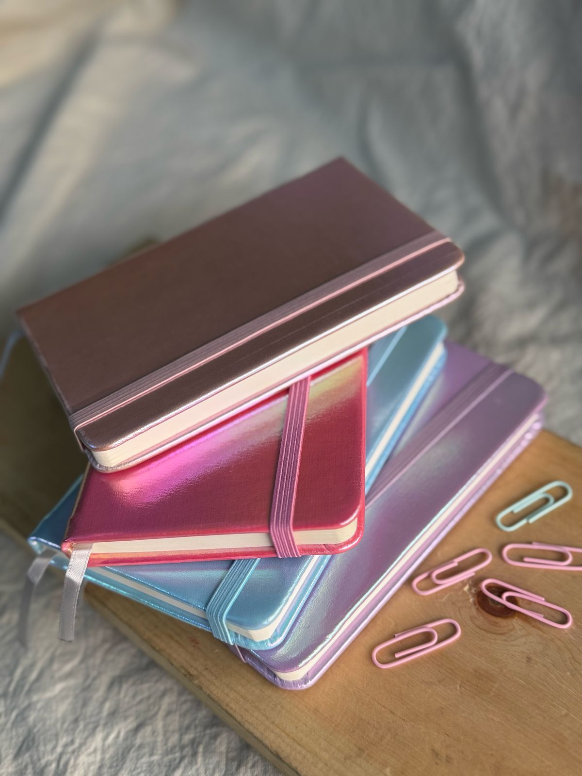 Shiny Holographic Diary – A6-Sized Sparkle