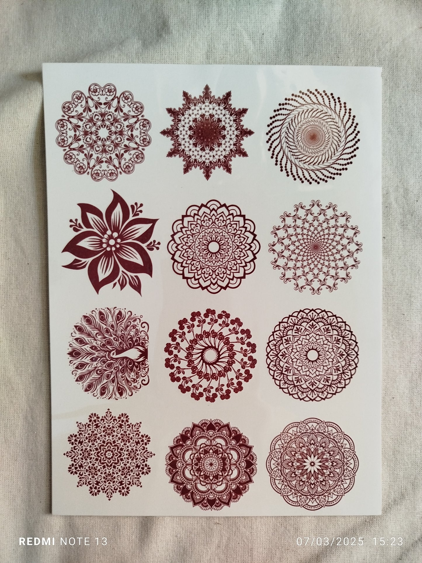 Mehndi (henna)Stickers
