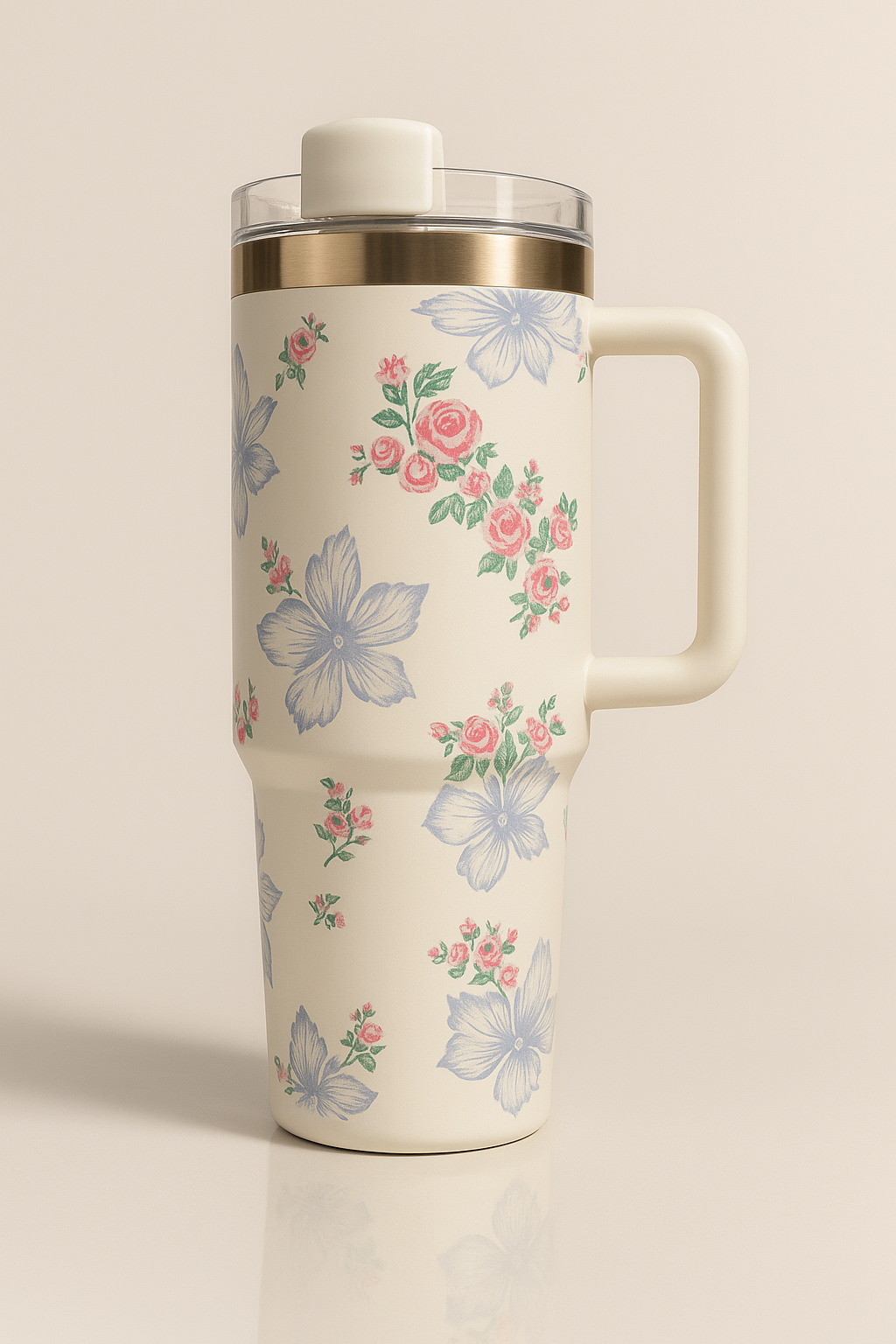 Stanley Floral Tumbler — Hot for Hours, Ice for Longer | Leak-Resistant & Cupholder-Ready
