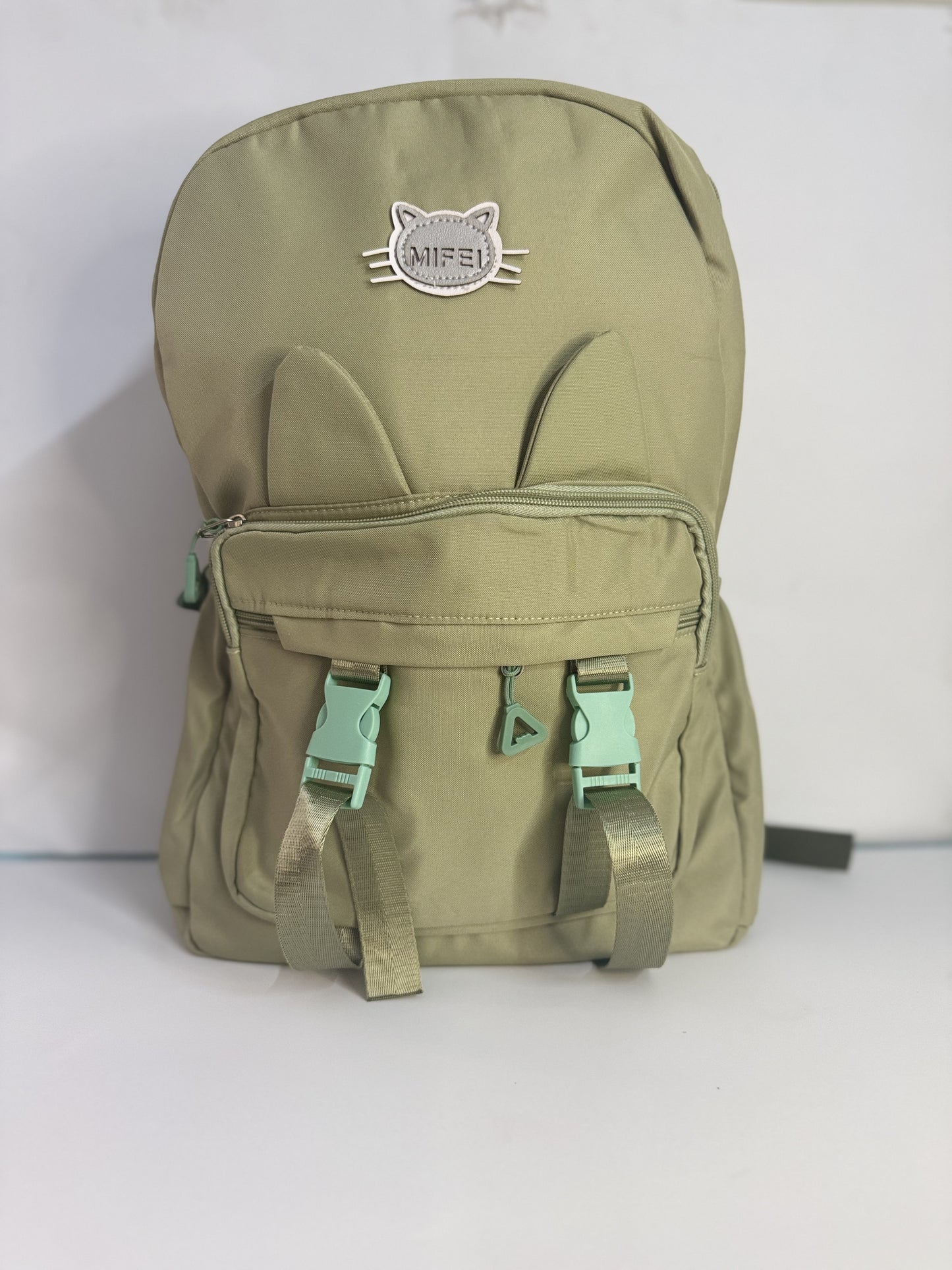 Olive Green Cat Backpack