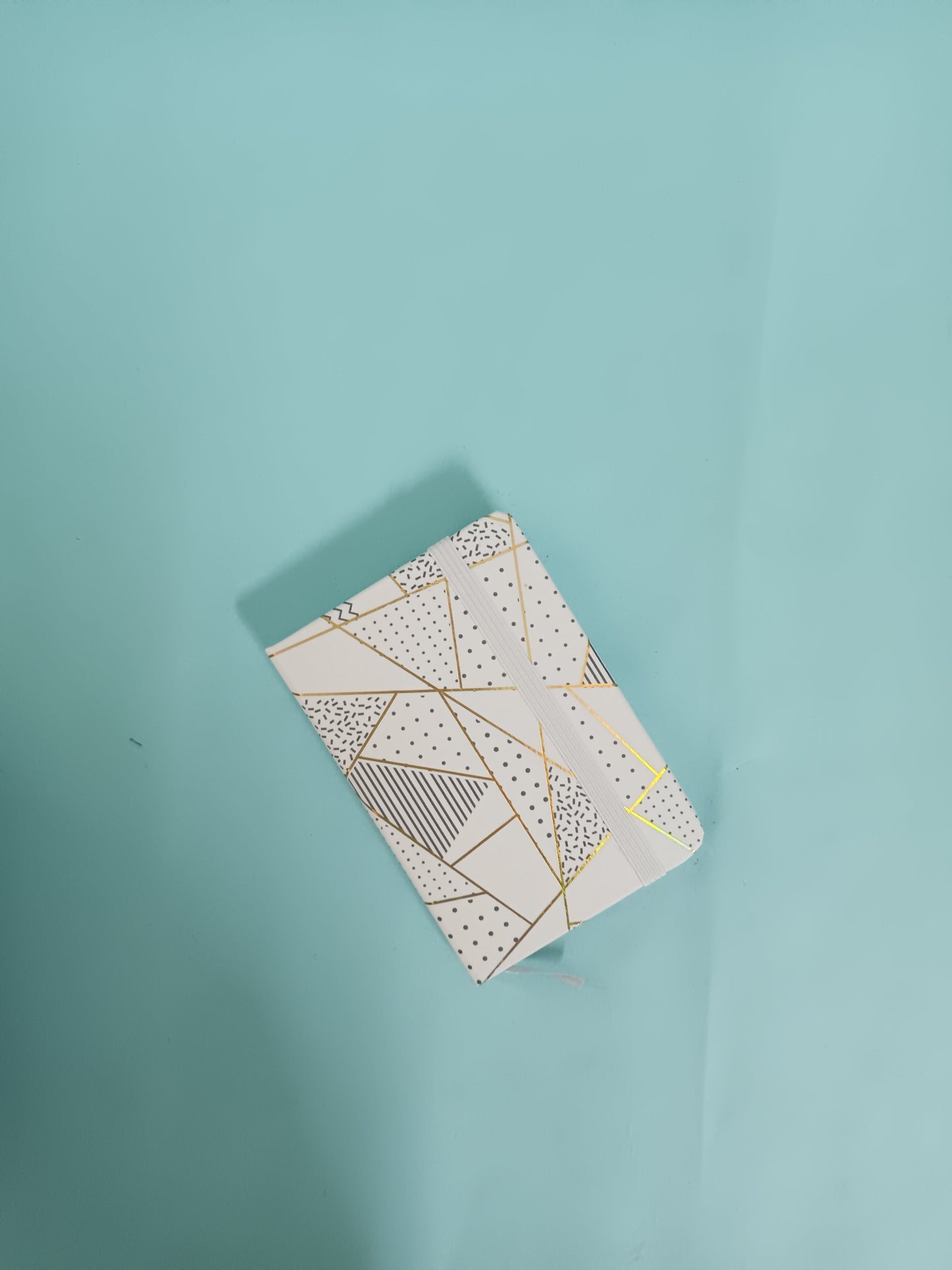 Geometric Design Gold Foil Pocket Sized Diaries