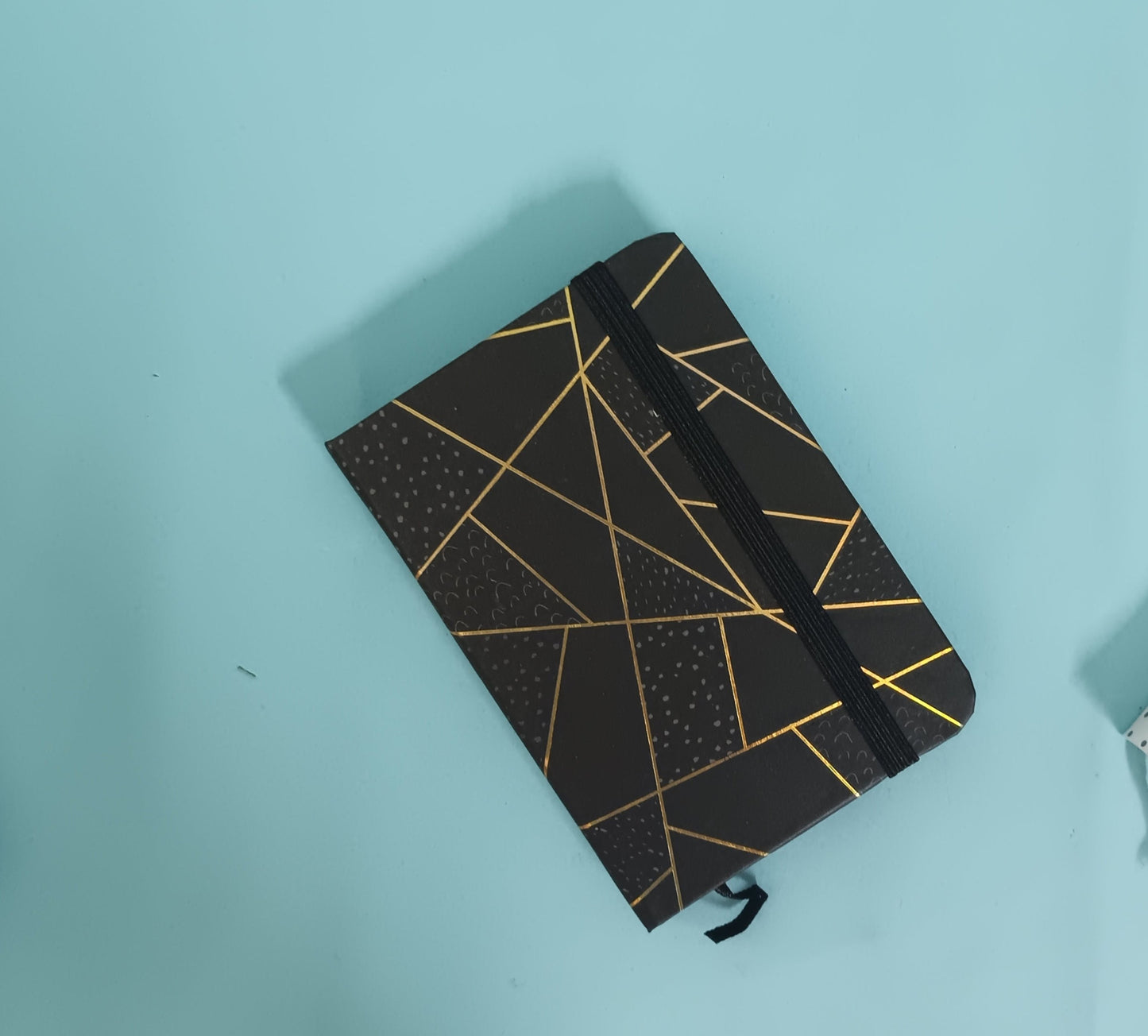 Geometric Design Gold Foil Pocket Sized Diaries