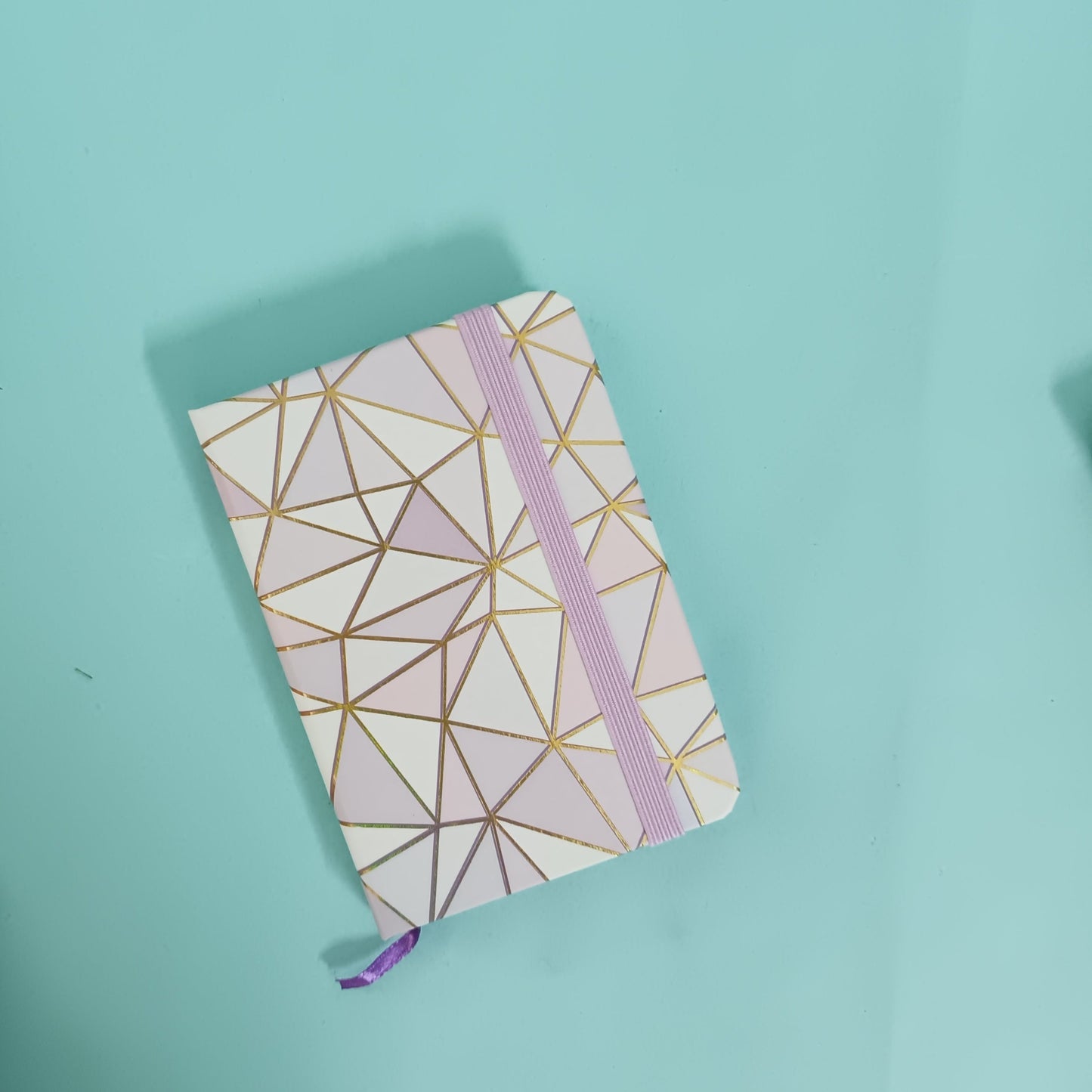 Geometric Design Gold Foil Pocket Sized Diaries