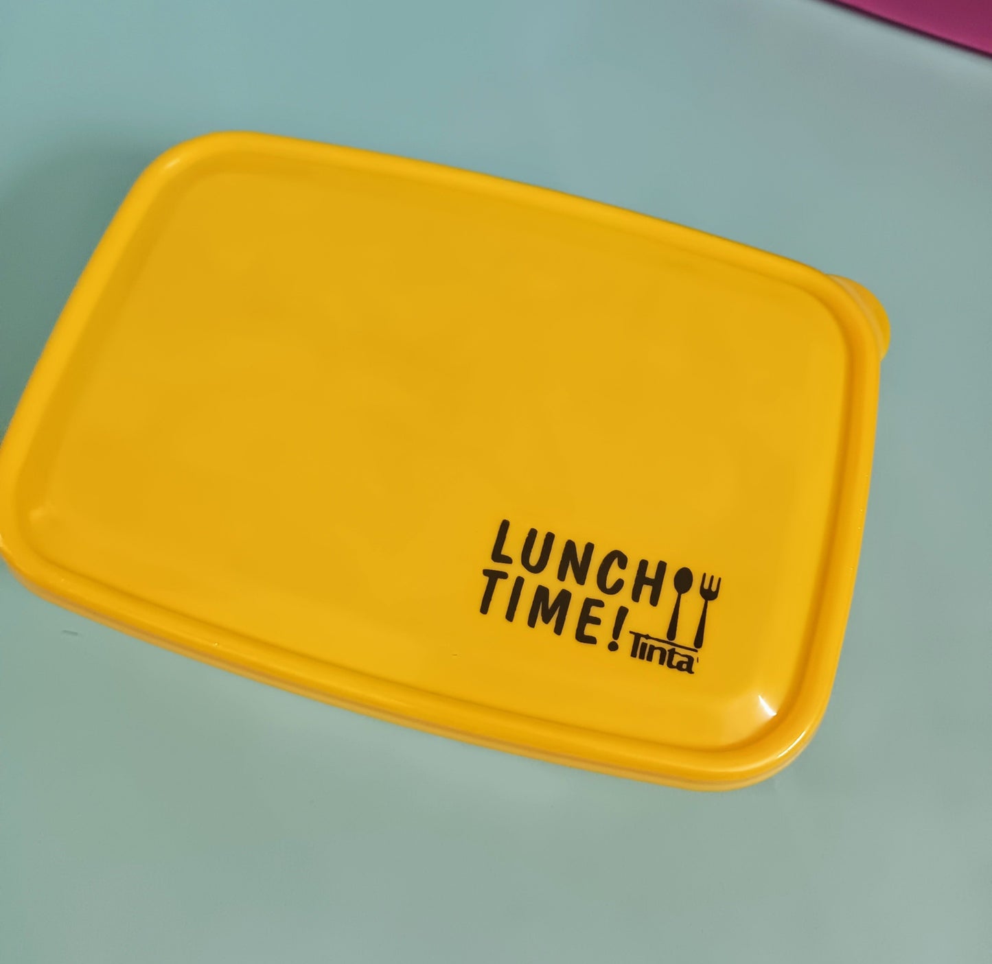 Rectangle Compartment Color Block Lunch Box