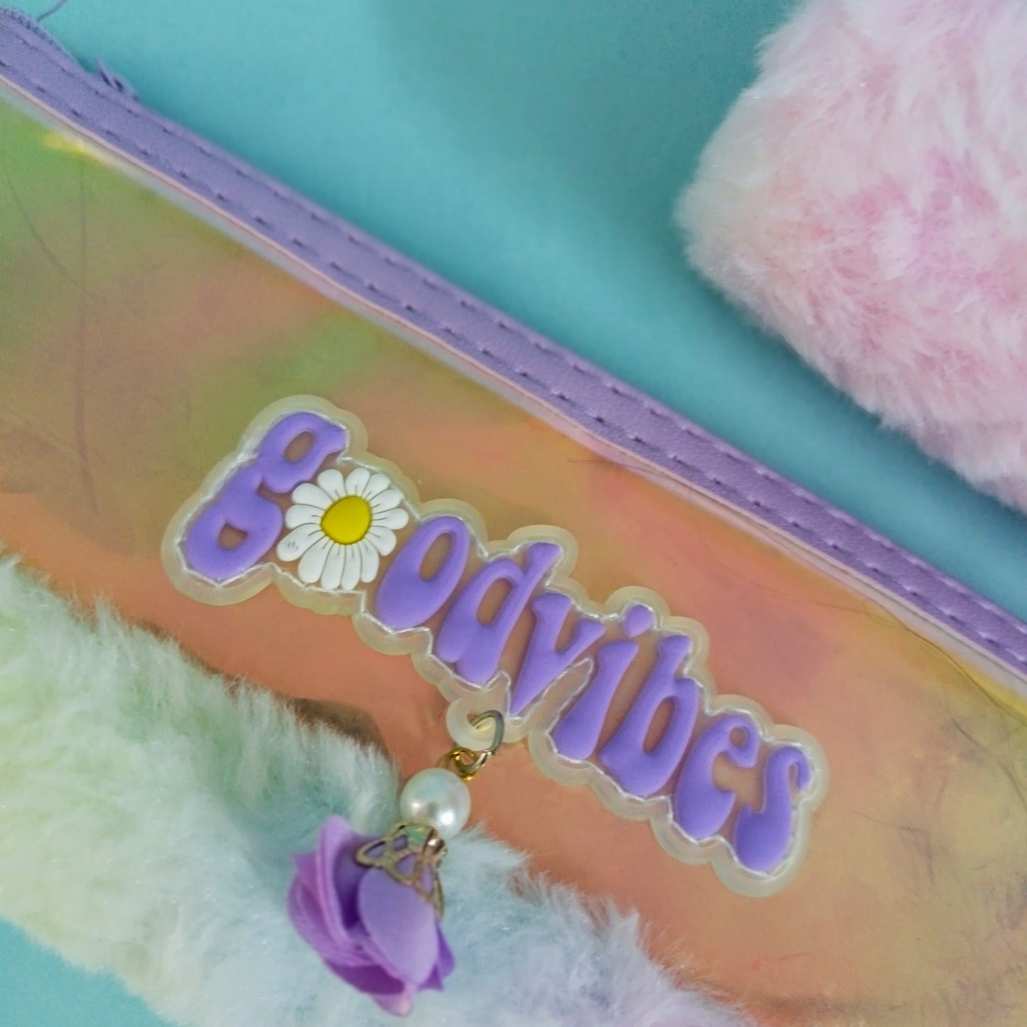 Good Vibes Fur Pencil Case