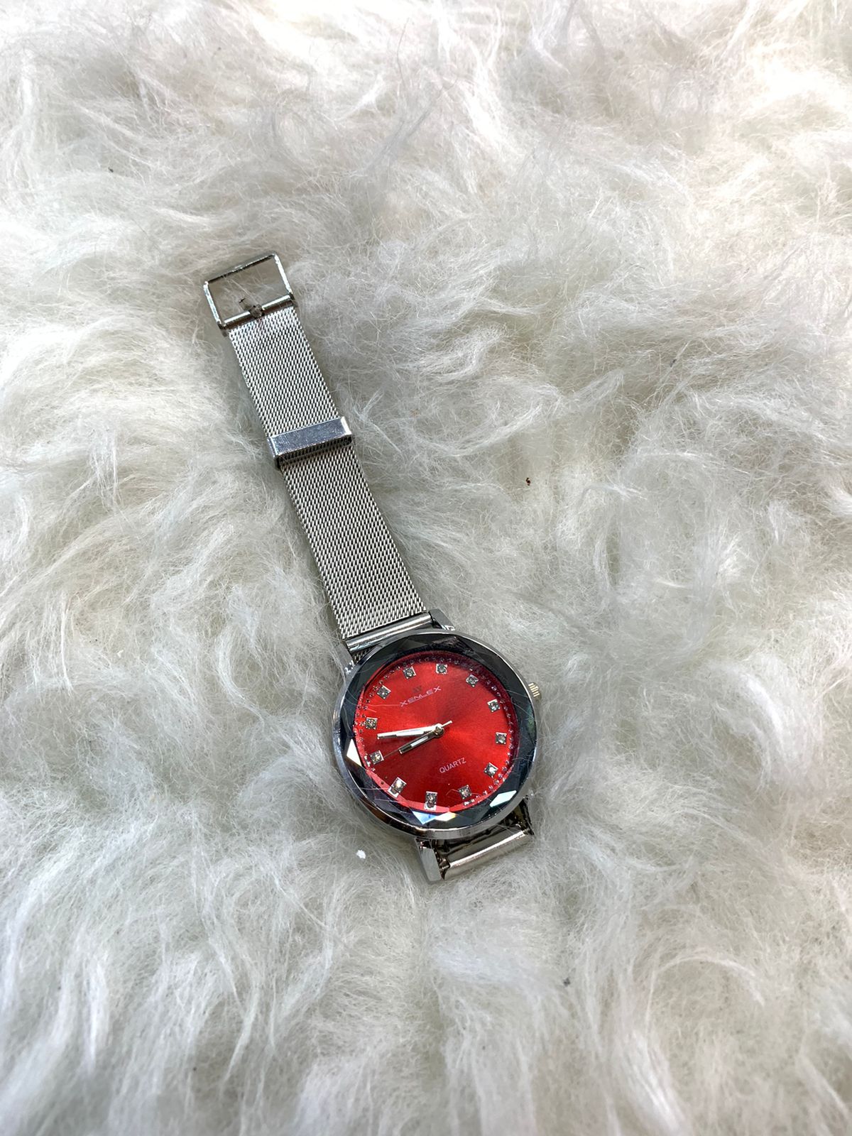 Silver wrist watch