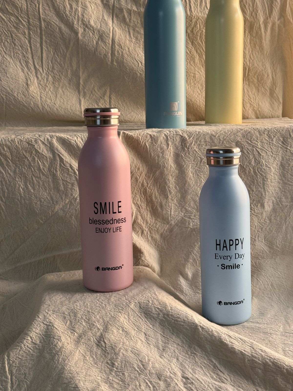 Pastel Stainless Steel Water Bottle – Sip Pretty, Stay Cool