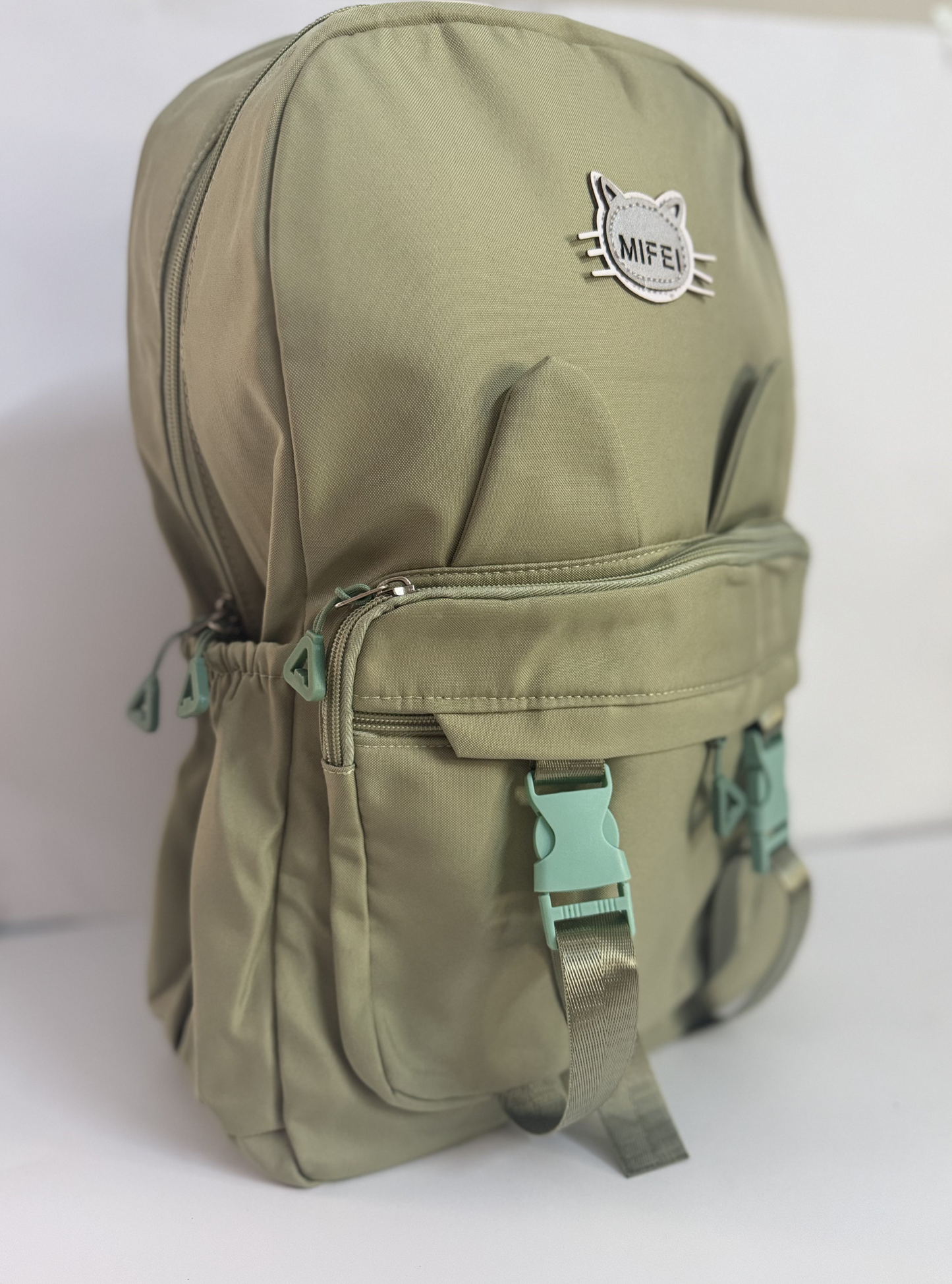 Olive Green Cat Backpack