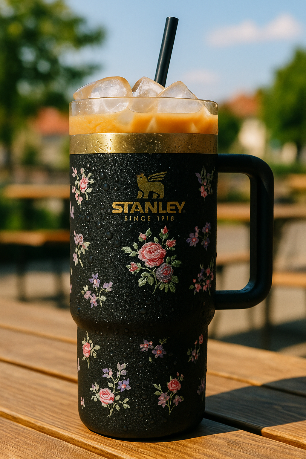 Stanley Floral Tumbler — Hot for Hours, Ice for Longer | Leak-Resistant & Cupholder-Ready